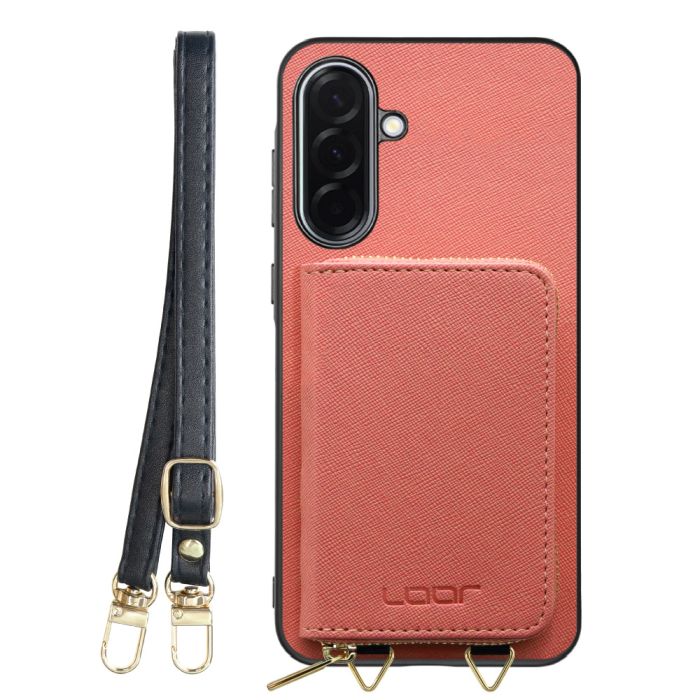 [ LOOF CASUAL-SHELL POUCH ] Galaxy A36 5G SC-54F ケース ショルダー スマホショルダー 背面 収納 ポーチ付き カバー スマホケース ストラップ レザー [ Galaxy A36 5G ]