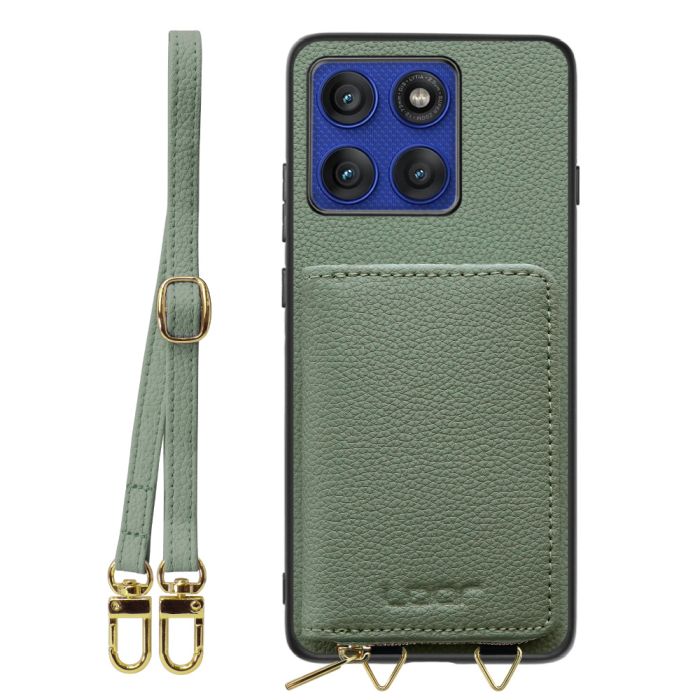 [ LOOF LUXURY-SHELL POUCH ] motorola edge 60 pro / 60s pro  ケース ショルダー スマホショルダー 背面 収納 ポーチ付き カバー スマホケース ストラップ 本革 [ motorola edge 60 pro / 60s pro ]