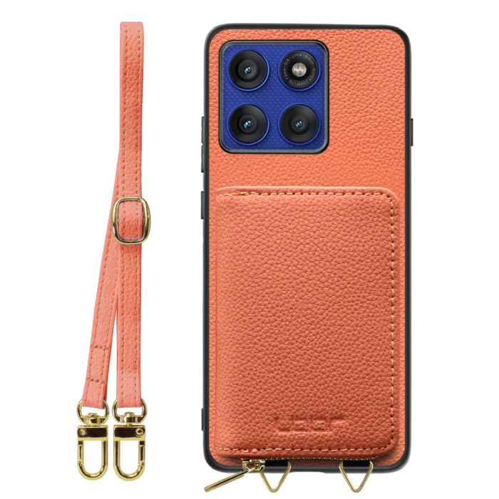 [ LOOF LUXURY-SHELL POUCH ] motorola edge 60 pro / 60s pro  ケース ショルダー スマホショルダー 背面 収納 ポーチ付き カバー スマホケース ストラップ 本革 [ motorola edge 60 pro / 60s pro ]