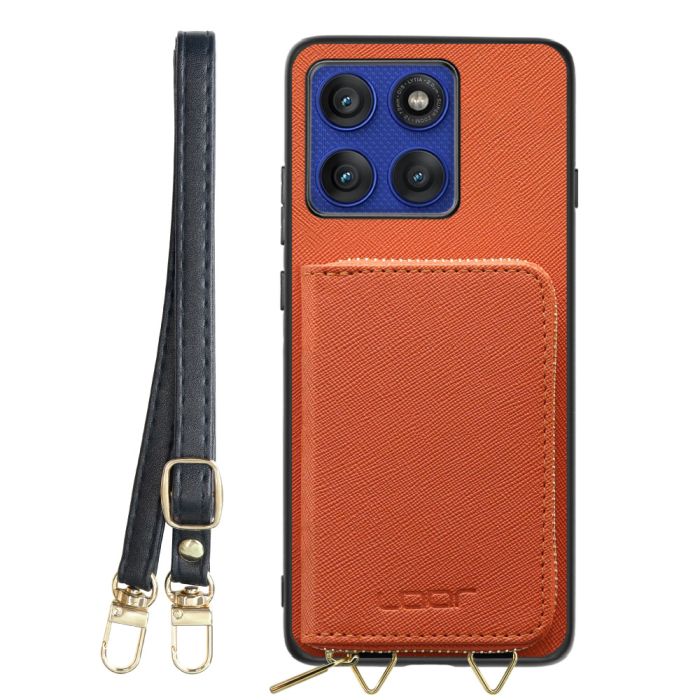 [ LOOF CASUAL-SHELL POUCH ] motorola edge 60 pro / 60s pro  ケース ショルダー スマホショルダー 背面 収納 ポーチ付き カバー スマホケース ストラップ レザー [ motorola edge 60 pro / 60s pro ]