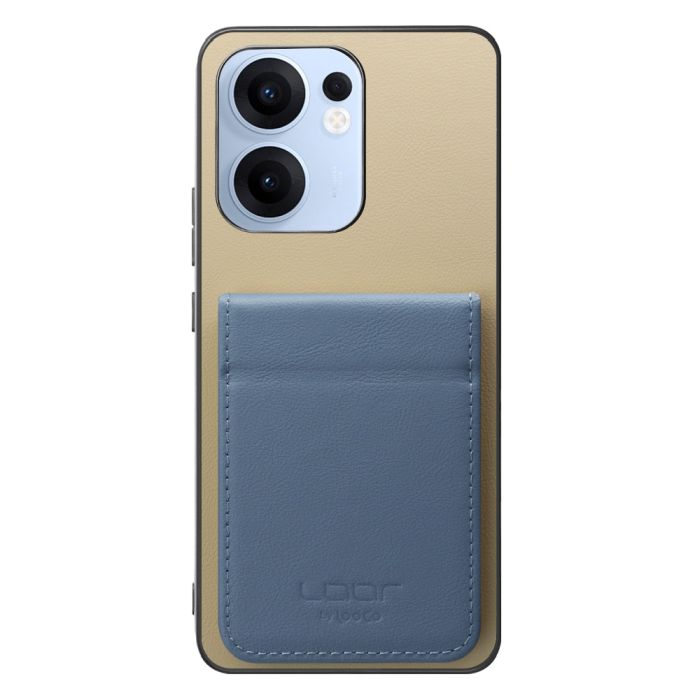 [ LOOF BASIC-SHELL SLIM CARD 2カード ] OPPO Reno13 A  ケース 背面 カード収納 カード入れ カードポケット カバー スマホケース 薄型 大容量 本革 [ OPPO Reno13 A ]