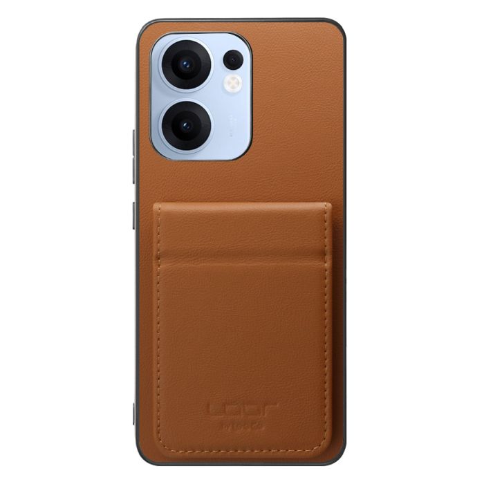 [ LOOF BASIC-SHELL SLIM CARD 2カード ] OPPO Reno13 A  ケース 背面 カード収納 カード入れ カードポケット カバー スマホケース 薄型 大容量 本革 [ OPPO Reno13 A ]