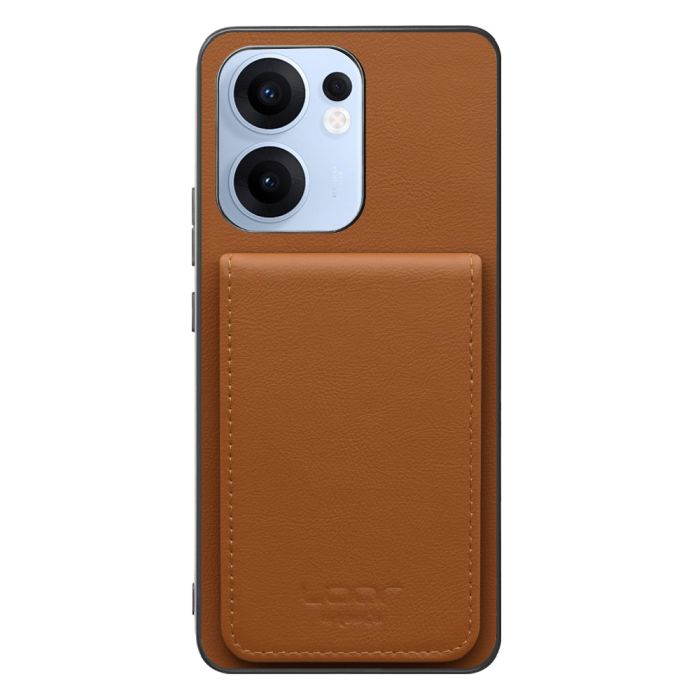 [ LOOF BASIC-SHELL SLIM CARD 4カード ] OPPO Reno13 A  ケース 背面 カード収納 カード入れ カードポケット カバー スマホケース 薄型 大容量 本革 [ OPPO Reno13 A ]
