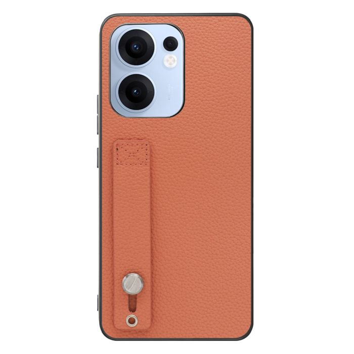 [ LOOF HOLD-SHELL ] OPPO Reno13 A  スマホケース 背面 ケース カバー ハードケース 背面ベルト 本革 ストラップホール [ OPPO Reno13 A ]