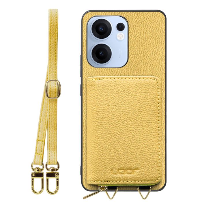 [ LOOF LUXURY-SHELL POUCH ] OPPO Reno13 A  ケース ショルダー スマホショルダー 背面 収納 ポーチ付き カバー スマホケース ストラップ 本革 [ OPPO Reno13 A ]