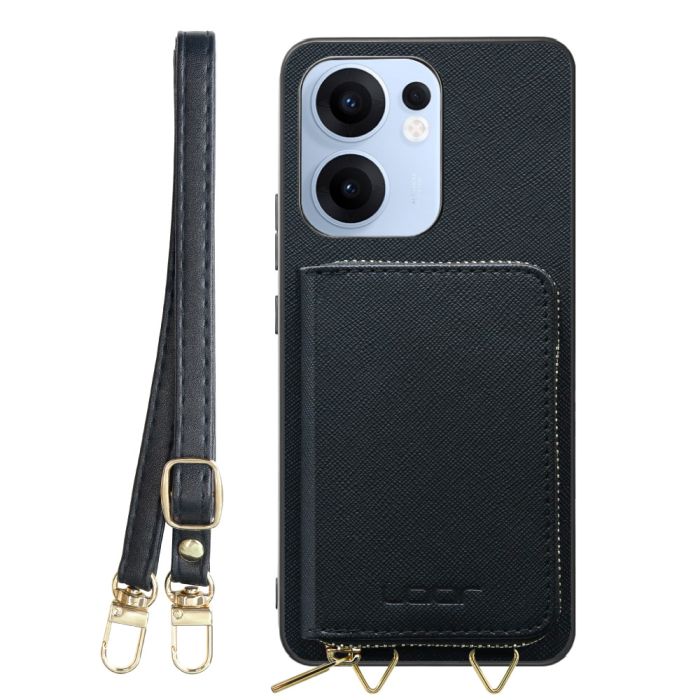 [ LOOF CASUAL-SHELL POUCH ] OPPO Reno13 A  ケース ショルダー スマホショルダー 背面 収納 ポーチ付き カバー スマホケース ストラップ レザー [ OPPO Reno13 A ]