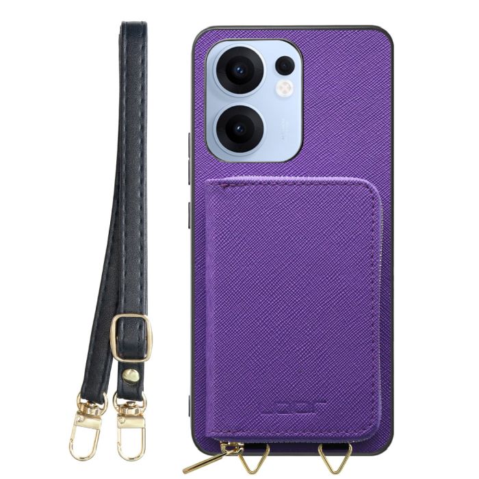 [ LOOF CASUAL-SHELL POUCH ] OPPO Reno13 A  ケース ショルダー スマホショルダー 背面 収納 ポーチ付き カバー スマホケース ストラップ レザー [ OPPO Reno13 A ]