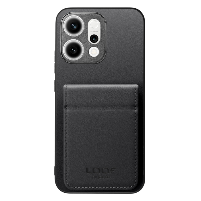 [ LOOF BASIC-SHELL SLIM CARD 2カード ] OPPO Reno14 5G  ケース 背面 カード収納 カード入れ カードポケット カバー スマホケース 薄型 大容量 本革 [ OPPO Reno14 5G ]