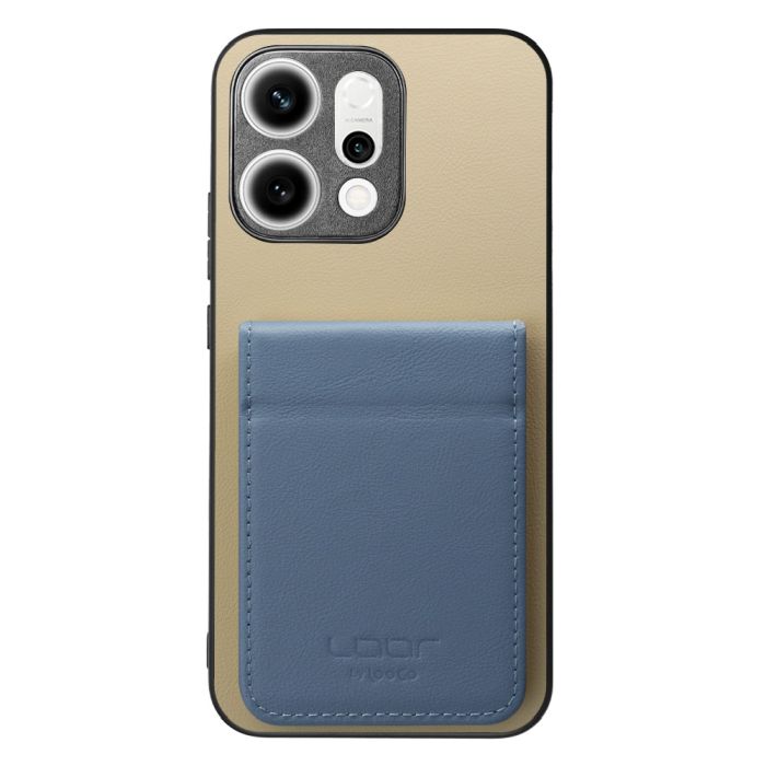 [ LOOF BASIC-SHELL SLIM CARD 2カード ] OPPO Reno14 5G  ケース 背面 カード収納 カード入れ カードポケット カバー スマホケース 薄型 大容量 本革 [ OPPO Reno14 5G ]