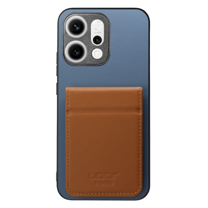 [ LOOF BASIC-SHELL SLIM CARD 2カード ] OPPO Reno14 5G  ケース 背面 カード収納 カード入れ カードポケット カバー スマホケース 薄型 大容量 本革 [ OPPO Reno14 5G ]