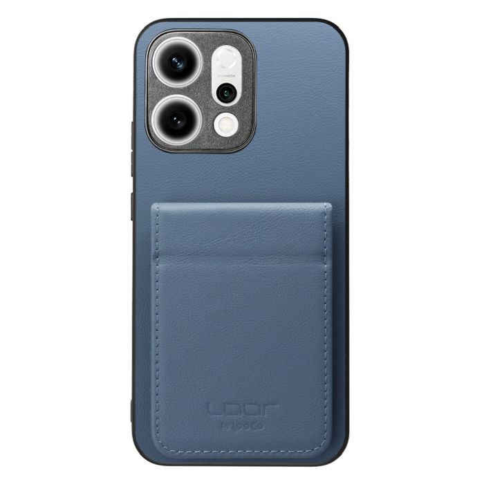 [ LOOF BASIC-SHELL SLIM CARD 2カード ] OPPO Reno14 5G  ケース 背面 カード収納 カード入れ カードポケット カバー スマホケース 薄型 大容量 本革 [ OPPO Reno14 5G ]