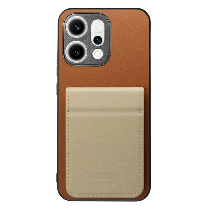 [ LOOF BASIC-SHELL SLIM CARD 2カード ] OPPO Reno14 5G  ケース 背面 カード収納 カード入れ カードポケット カバー スマホケース 薄型 大容量 本革 [ OPPO Reno14 5G ]