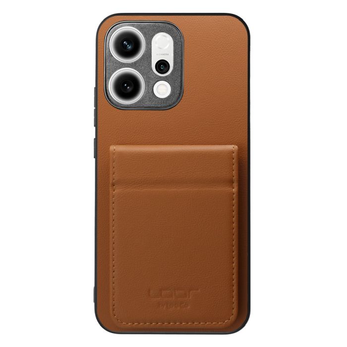 [ LOOF BASIC-SHELL SLIM CARD 2カード ] OPPO Reno14 5G  ケース 背面 カード収納 カード入れ カードポケット カバー スマホケース 薄型 大容量 本革 [ OPPO Reno14 5G ]
