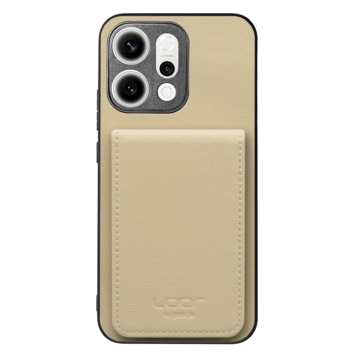 [ LOOF BASIC-SHELL SLIM CARD 4カード ] OPPO Reno14 5G  ケース 背面 カード収納 カード入れ カードポケット カバー スマホケース 薄型 大容量 本革 [ OPPO Reno14 5G ]