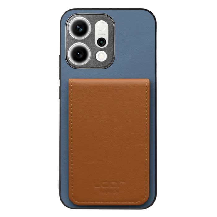[ LOOF BASIC-SHELL SLIM CARD 4カード ] OPPO Reno14 5G  ケース 背面 カード収納 カード入れ カードポケット カバー スマホケース 薄型 大容量 本革 [ OPPO Reno14 5G ]
