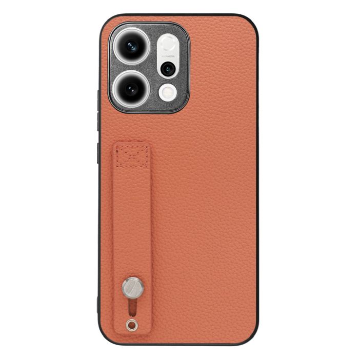 [ LOOF HOLD-SHELL ] OPPO Reno14 5G  スマホケース 背面 ケース カバー ハードケース 背面ベルト 本革 ストラップホール [ OPPO Reno14 5G ]