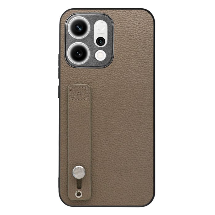 [ LOOF HOLD-SHELL ] OPPO Reno14 5G  スマホケース 背面 ケース カバー ハードケース 背面ベルト 本革 ストラップホール [ OPPO Reno14 5G ]