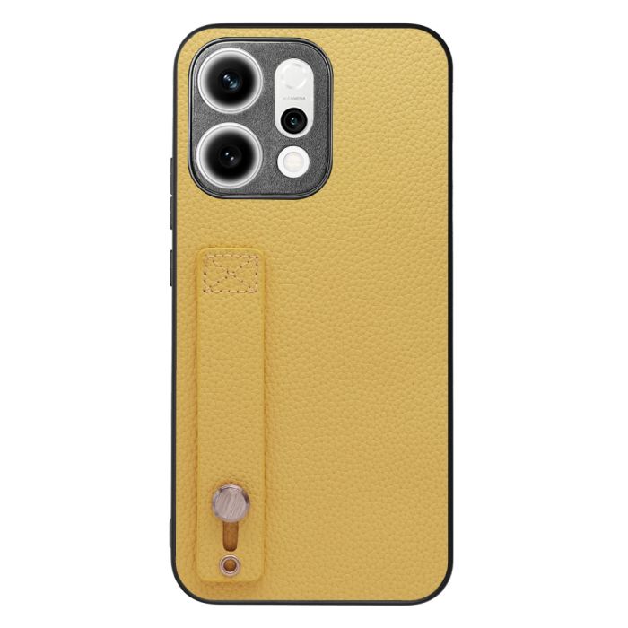 [ LOOF HOLD-SHELL ] OPPO Reno14 5G  スマホケース 背面 ケース カバー ハードケース 背面ベルト 本革 ストラップホール [ OPPO Reno14 5G ]