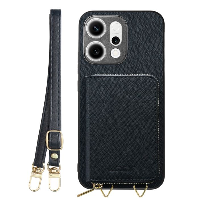 [ LOOF CASUAL-SHELL POUCH ] OPPO Reno14 5G  ケース ショルダー スマホショルダー 背面 収納 ポーチ付き カバー スマホケース ストラップ レザー [ OPPO Reno14 5G ]