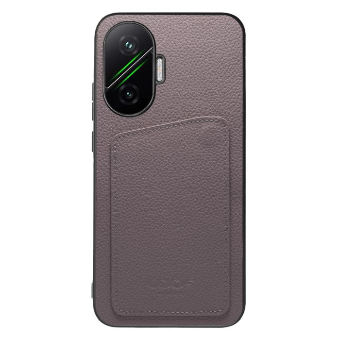 [ LOOF INVISIBLE CARD CASE-SHELL ] POCO F7 Xiaomi シャオミ スマホケース 背面 ケース カバー 本革 見えない収納 カード 見えない 落ちない マグネット [ POCO F7 ]