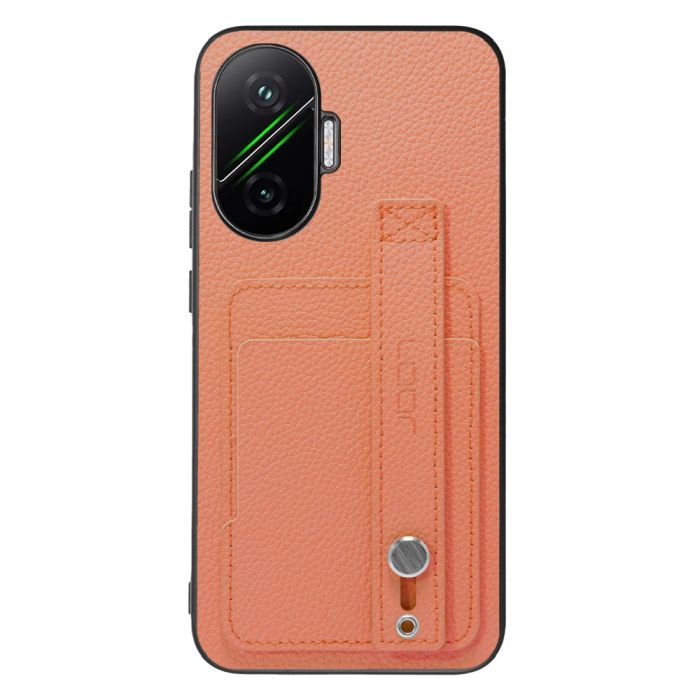 [ LOOF HOLD-SHELL CARD ] POCO F7 Xiaomi シャオミ スマホケース 背面 ケース カバー ハードケース 背面ベルト カード入れ 本革 ストラップホール [ POCO F7 ]
