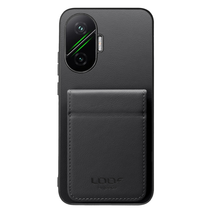 [ LOOF BASIC-SHELL SLIM CARD 2カード ] POCO F7 Xiaomi シャオミ ケース 背面 カード収納 カード入れ カードポケット カバー スマホケース 薄型 大容量 本革 [ POCO F7 ]