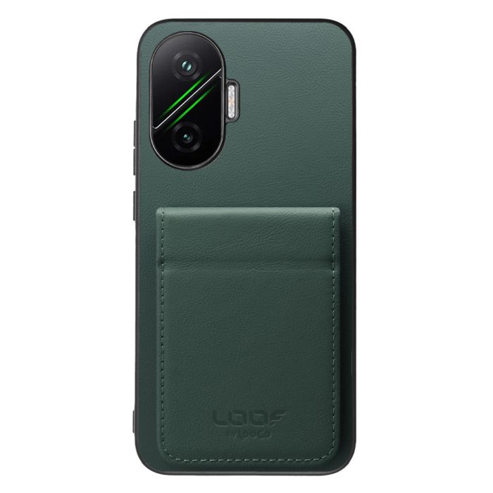 [ LOOF BASIC-SHELL SLIM CARD 2カード ] POCO F7 Xiaomi シャオミ ケース 背面 カード収納 カード入れ カードポケット カバー スマホケース 薄型 大容量 本革 [ POCO F7 ]