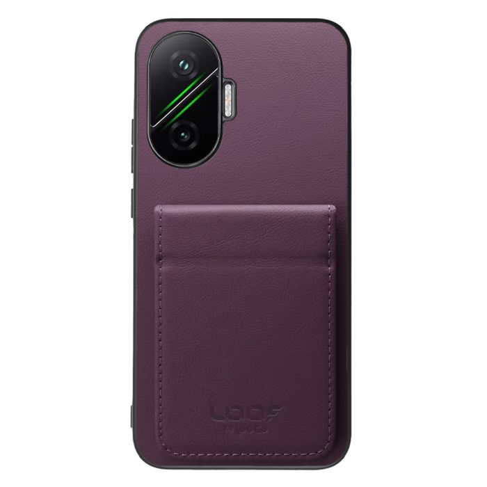 [ LOOF BASIC-SHELL SLIM CARD 2カード ] POCO F7 Xiaomi シャオミ ケース 背面 カード収納 カード入れ カードポケット カバー スマホケース 薄型 大容量 本革 [ POCO F7 ]