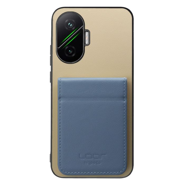 [ LOOF BASIC-SHELL SLIM CARD 2カード ] POCO F7 Xiaomi シャオミ ケース 背面 カード収納 カード入れ カードポケット カバー スマホケース 薄型 大容量 本革 [ POCO F7 ]