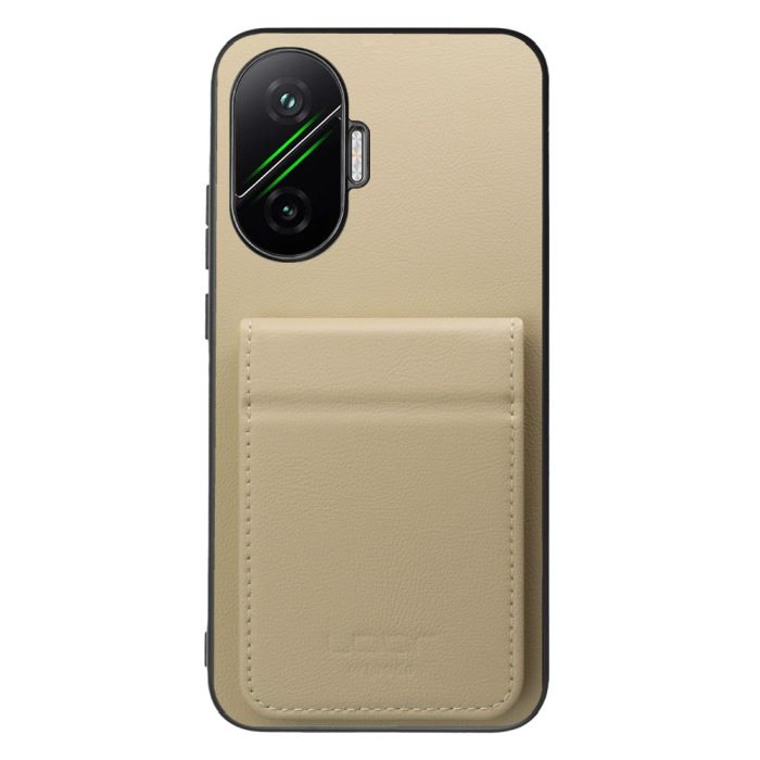 [ LOOF BASIC-SHELL SLIM CARD 2カード ] POCO F7 Xiaomi シャオミ ケース 背面 カード収納 カード入れ カードポケット カバー スマホケース 薄型 大容量 本革 [ POCO F7 ]