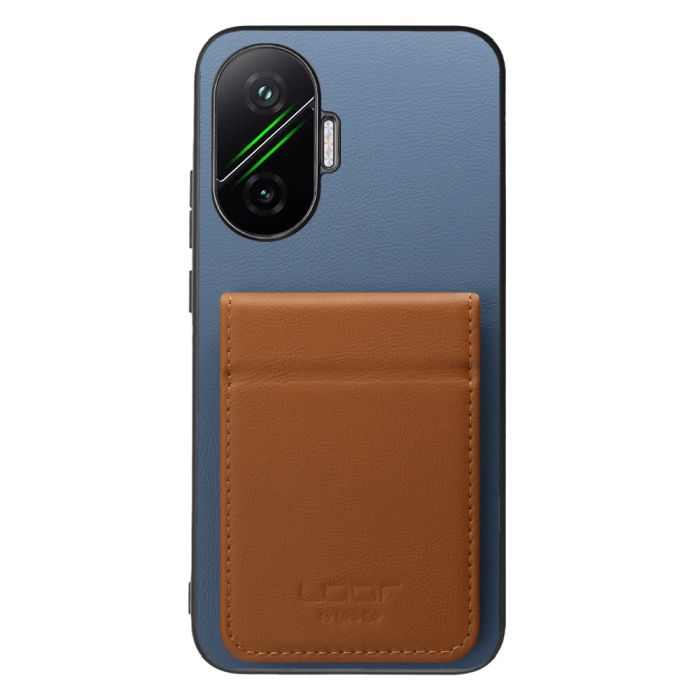 [ LOOF BASIC-SHELL SLIM CARD 2カード ] POCO F7 Xiaomi シャオミ ケース 背面 カード収納 カード入れ カードポケット カバー スマホケース 薄型 大容量 本革 [ POCO F7 ]