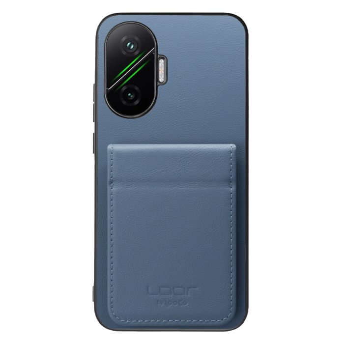 [ LOOF BASIC-SHELL SLIM CARD 2カード ] POCO F7 Xiaomi シャオミ ケース 背面 カード収納 カード入れ カードポケット カバー スマホケース 薄型 大容量 本革 [ POCO F7 ]
