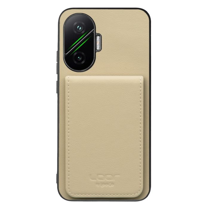 [ LOOF BASIC-SHELL SLIM CARD 4カード ] POCO F7 Xiaomi シャオミ ケース 背面 カード収納 カード入れ カードポケット カバー スマホケース 薄型 大容量 本革 [ POCO F7 ]