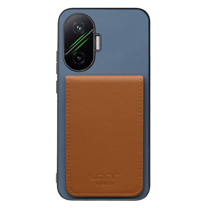 [ LOOF BASIC-SHELL SLIM CARD 4カード ] POCO F7 Xiaomi シャオミ ケース 背面 カード収納 カード入れ カードポケット カバー スマホケース 薄型 大容量 本革 [ POCO F7 ]