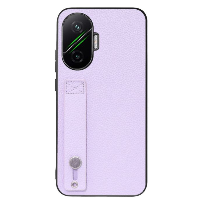 [ LOOF HOLD-SHELL ] POCO F7 Xiaomi シャオミ スマホケース 背面 ケース カバー ハードケース 背面ベルト 本革 ストラップホール [ POCO F7 ]