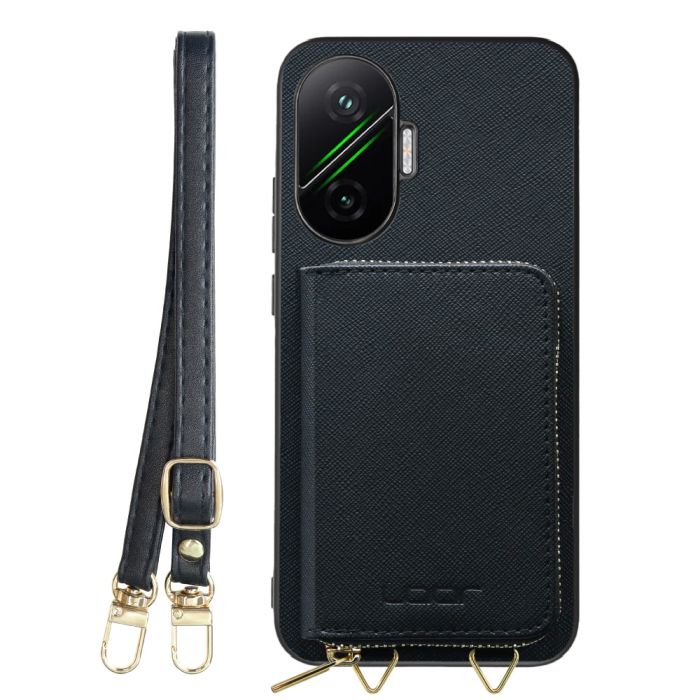 [ LOOF CASUAL-SHELL POUCH ] POCO F7 Xiaomi シャオミ ケース ショルダー スマホショルダー 背面 収納 ポーチ付き カバー スマホケース ストラップ レザー [ POCO F7 ]