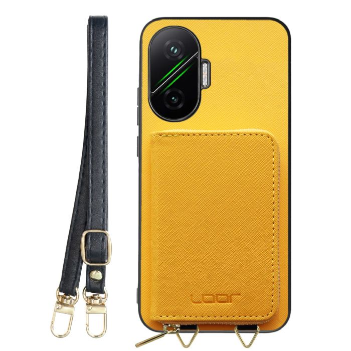 [ LOOF CASUAL-SHELL POUCH ] POCO F7 Xiaomi シャオミ ケース ショルダー スマホショルダー 背面 収納 ポーチ付き カバー スマホケース ストラップ レザー [ POCO F7 ]