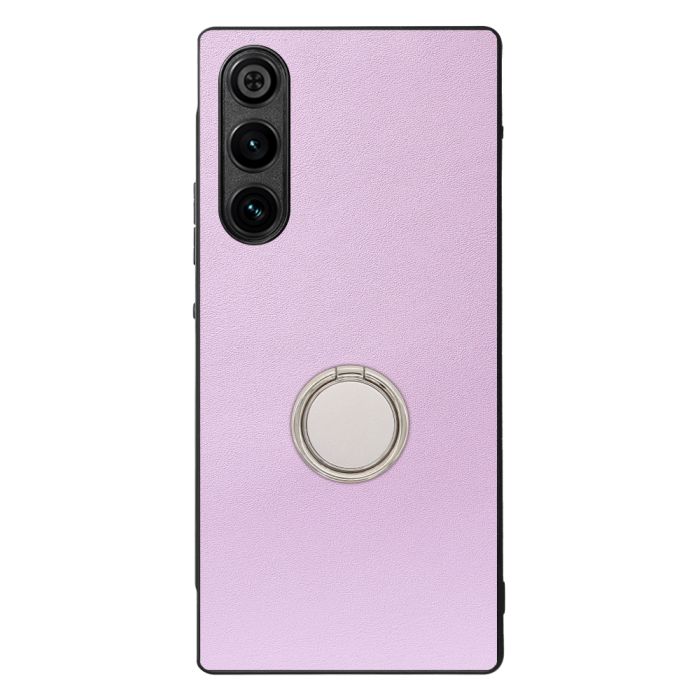 [ LOOF RING-SHELL ] REDMAGIC 10 Air nubia スマホケース 背面 ケース カバー ハードケース スマホリング リング付き 本革 ストラップホール [ REDMAGIC 10 Air ]