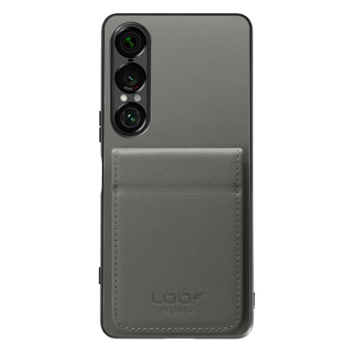 [ LOOF BASIC-SHELL SLIM CARD 2カード ] Xperia 1 VII SO-51F ケース 背面 カード収納 カード入れ カードポケット カバー スマホケース 薄型 大容量 本革 [ Xperia 1 VII ]