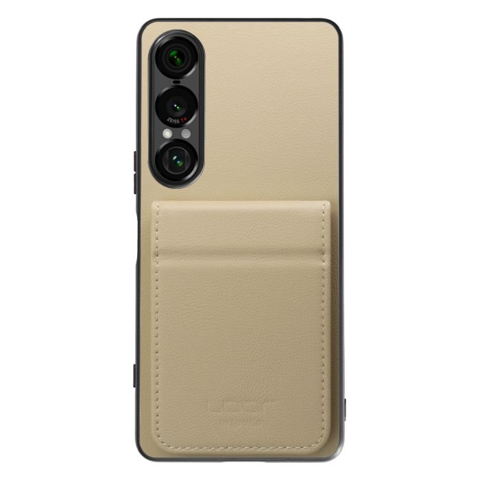 [ LOOF BASIC-SHELL SLIM CARD 2カード ] Xperia 1 VII SO-51F ケース 背面 カード収納 カード入れ カードポケット カバー スマホケース 薄型 大容量 本革 [ Xperia 1 VII ]