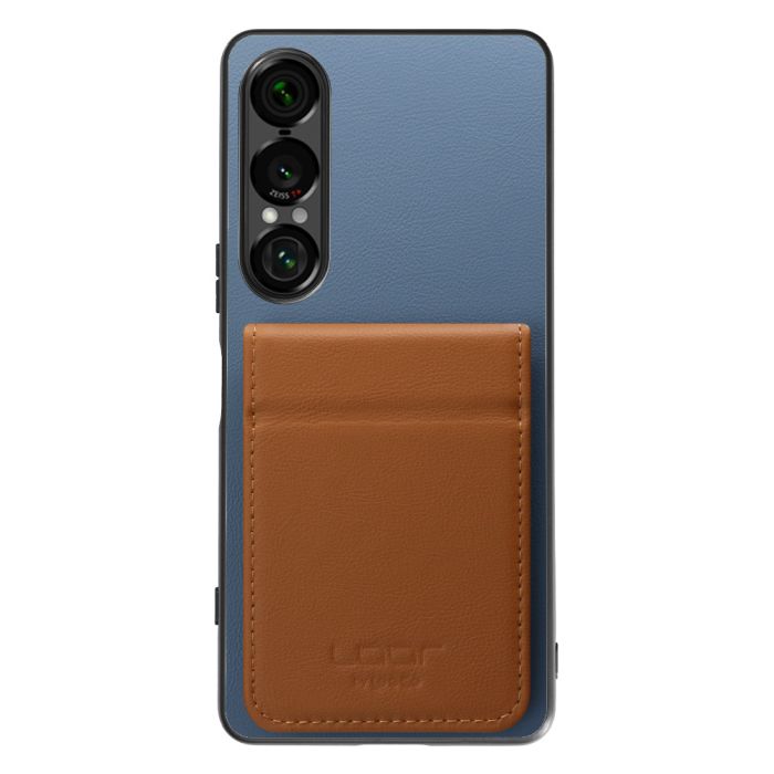 [ LOOF BASIC-SHELL SLIM CARD 2カード ] Xperia 1 VII SO-51F ケース 背面 カード収納 カード入れ カードポケット カバー スマホケース 薄型 大容量 本革 [ Xperia 1 VII ]
