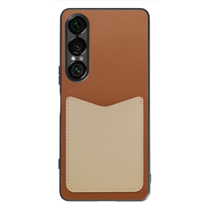 [ LOOF PASS-SHELL (LEATHER Ver.) ] Xperia 1 VII SO-51F スマホケース 背面 ケース カバー ハードケース カード収納 カードホルダー ストラップホール [ Xperia 1 VII ]