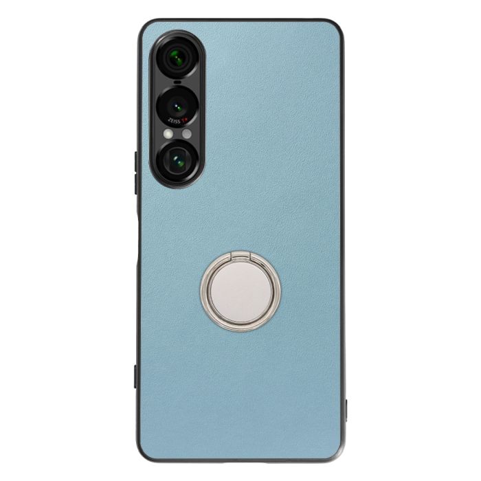 [ LOOF RING-SHELL (シンプル Ver.) ] Xperia 1 VII SO-51F スマホケース 背面 ケース カバー ハードケース スマホリング リング付き 本革 ストラップホール [ Xperia 1 VII ]