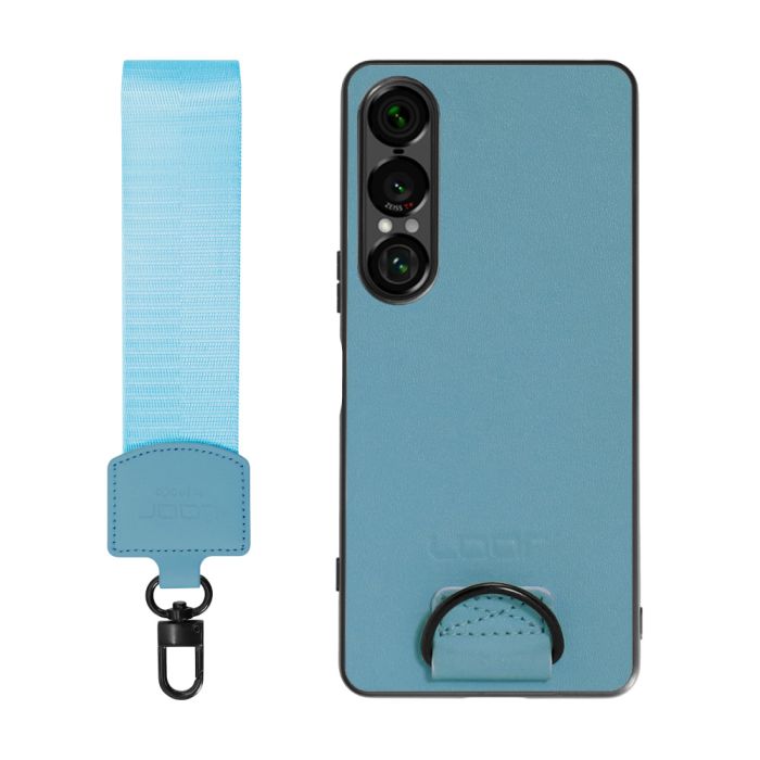 [ LOOF STRAP-SHELL (ショートVer.) ] Xperia 1 VII SO-51F スマホケース 背面 ケース カバー ハードケース ハンドストラップ  本革 [ Xperia 1 VII ]