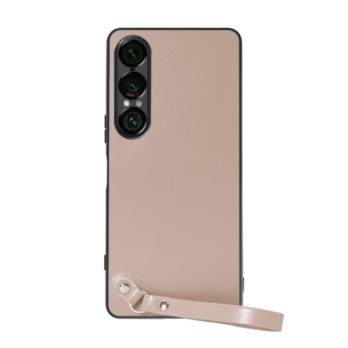 [ LOOF MACARON-SHELL ] Xperia 1 VII SO-51F スマホケース 背面 ケース カバー ハードケース ストラップ付き 本革 ストラップホール [ Xperia 1 VII ]