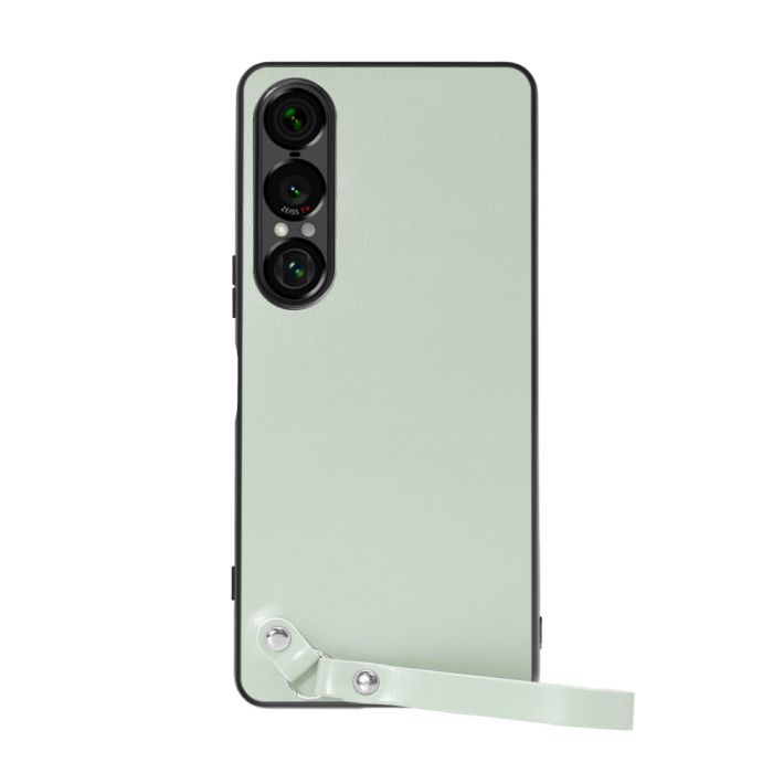 [ LOOF MACARON-SHELL ] Xperia 1 VII SO-51F スマホケース 背面 ケース カバー ハードケース ストラップ付き 本革 ストラップホール [ Xperia 1 VII ]
