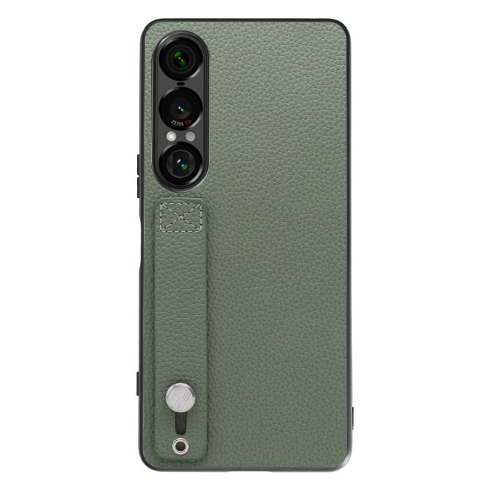 [ LOOF HOLD-SHELL ] Xperia 1 VII SO-51F スマホケース 背面 ケース カバー ハードケース 背面ベルト 本革 ストラップホール [ Xperia 1 VII ]