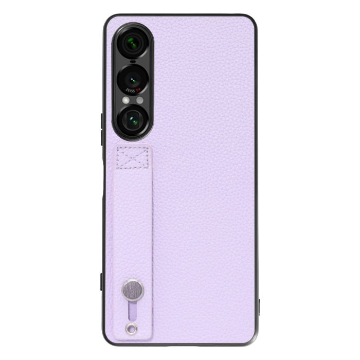 [ LOOF HOLD-SHELL ] Xperia 1 VII SO-51F スマホケース 背面 ケース カバー ハードケース 背面ベルト 本革 ストラップホール [ Xperia 1 VII ]