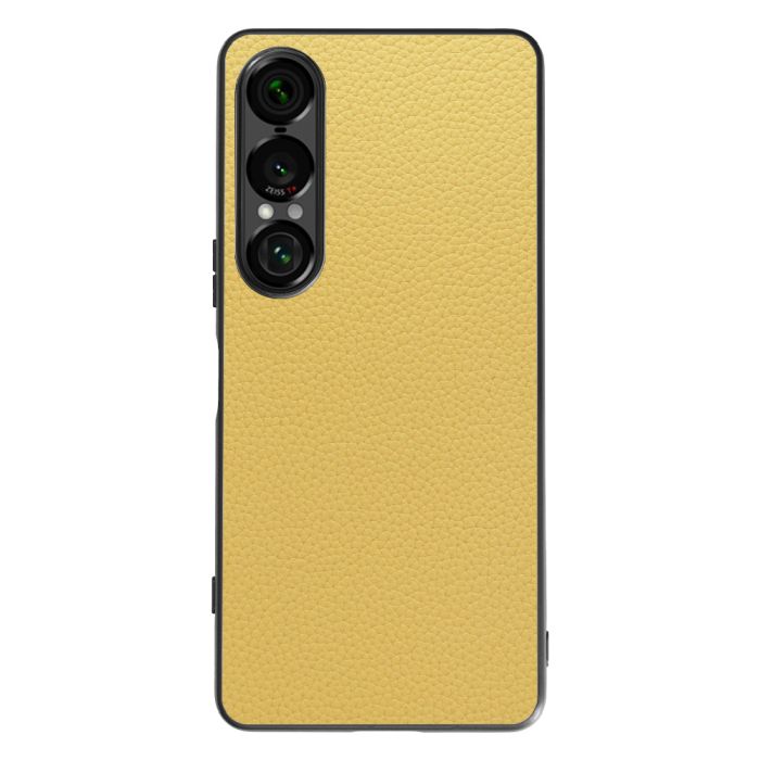 [ LOOF LUXURY-SHELL ] Xperia 1 VII SO-51F スマホケース 背面 ケース カバー ハードケース 本革 ストラップホール [ Xperia 1 VII ]