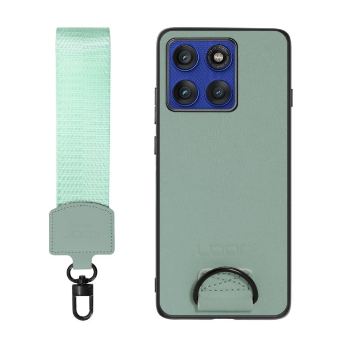 [ LOOF STRAP-SHELL (ショートVer.) ] motorola edge 60 pro / 60s pro  スマホケース 背面 ケース カバー ハードケース ハンドストラップ  本革 [ motorola edge 60 pro / 60s pro ]